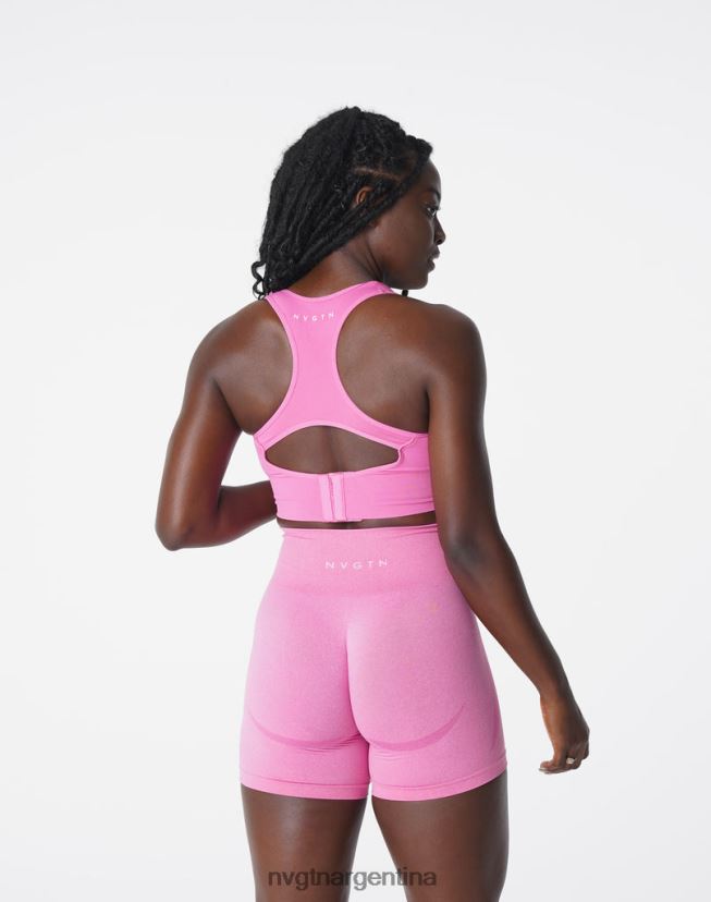 NVGTN encender sujetador sin costuras aptitud física chicle rosa mujer 02B4LN179