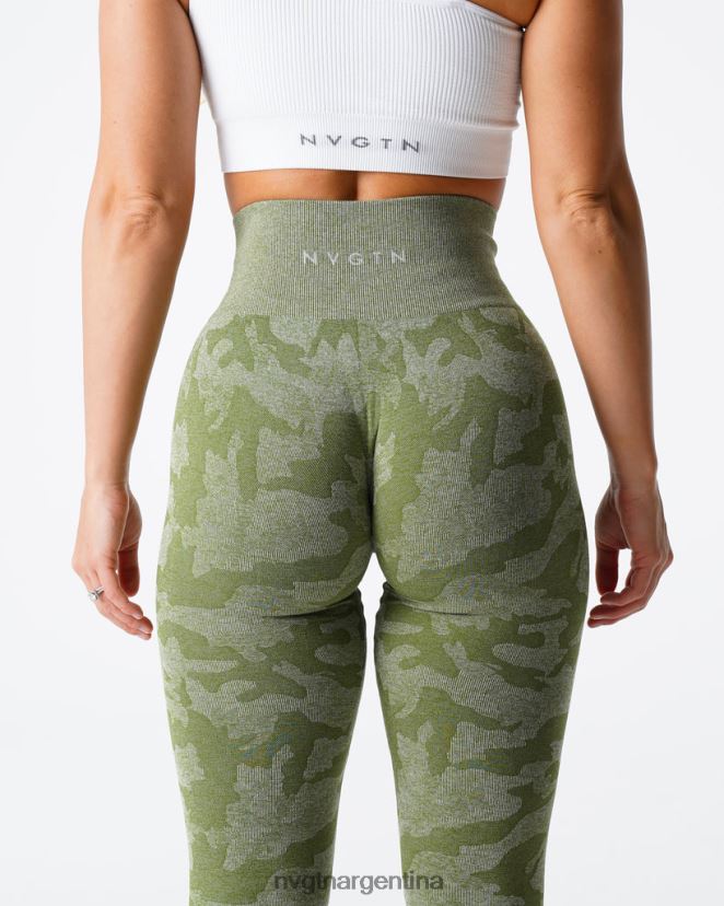 NVGTN leggings de camuflaje sin costuras aptitud física prado mujer 02B4LN548
