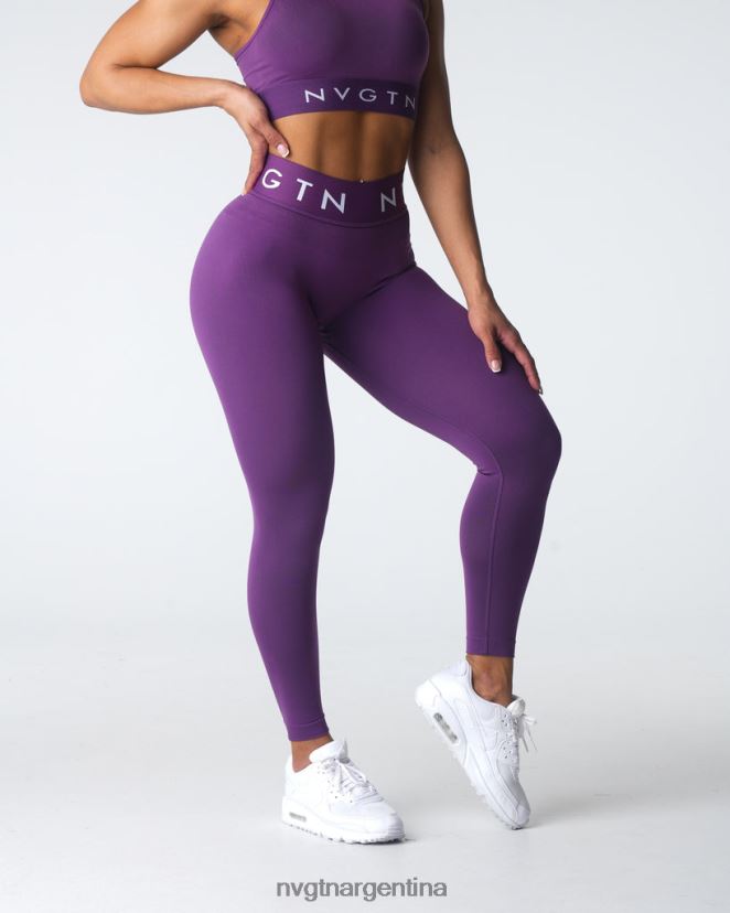 NVGTN leggings deportivos sin costuras aptitud física amatista mujer 02B4LN542