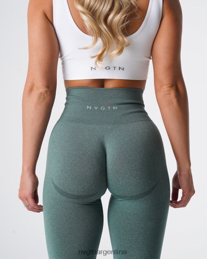 NVGTN leggins curvos sin costuras aptitud física bosque verde mujer 02B4LN613