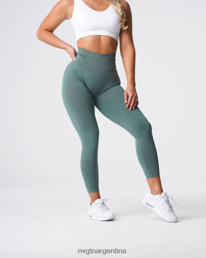 NVGTN leggins curvos sin costuras aptitud física bosque verde mujer 02B4LN613