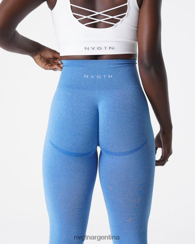 NVGTN leggins curvos sin costuras aptitud física océano azul mujer 02B4LN624