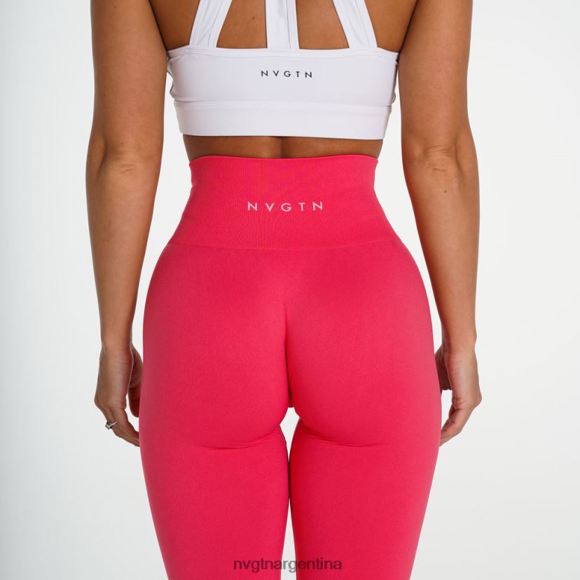 NVGTN leggins lisos sin costuras aptitud física rosa hawaiano mujer 02B4LN694