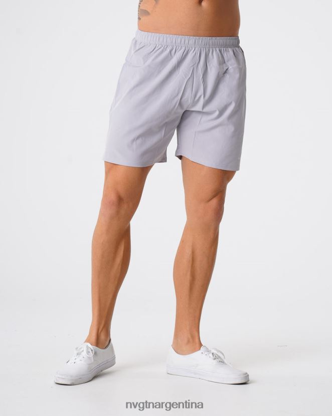 NVGTN pantalones cortos flexibles fondos gris hombres 02B4LN778