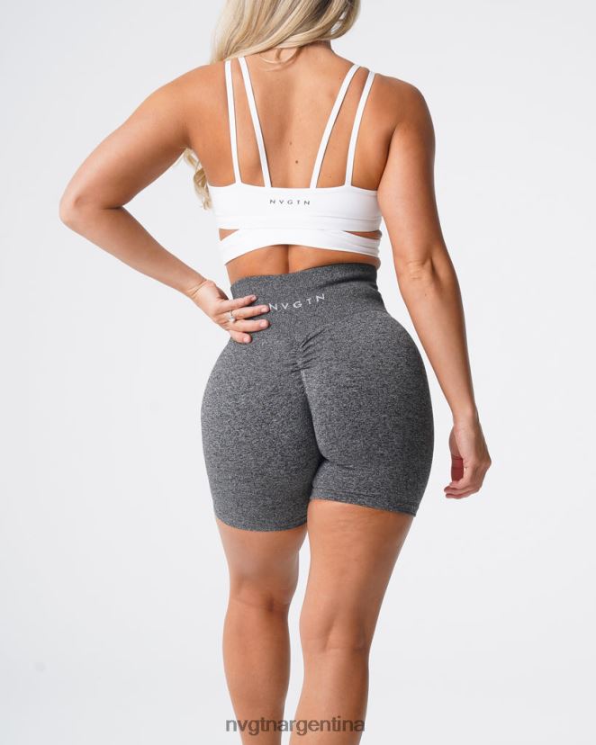 NVGTN pantalones cortos sin costuras aptitud física negro moteado mujer 02B4LN393