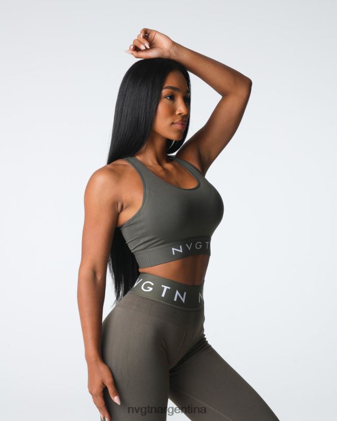 NVGTN sujetador deportivo sin costuras Legacy aptitud física aceituna mujer 02B4LN23