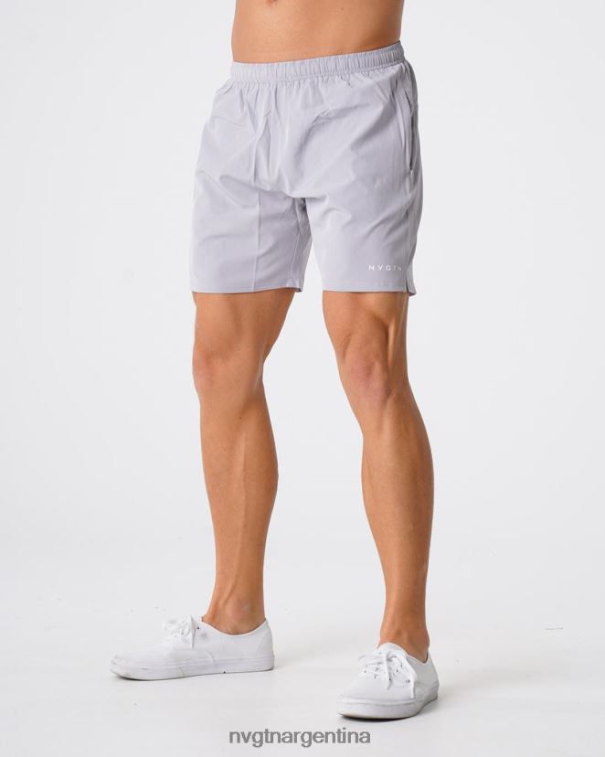 NVGTN pantalones cortos flexibles fondos gris hombres 02B4LN778