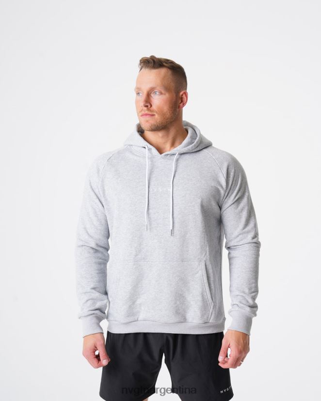 NVGTN sudadera con capucha tapas gris hombres 02B4LN786