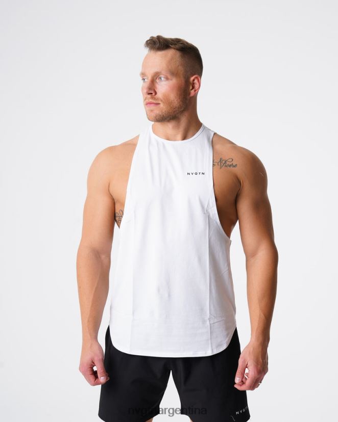 NVGTN tanque de borde de pulso tapas blanco hombres 02B4LN773