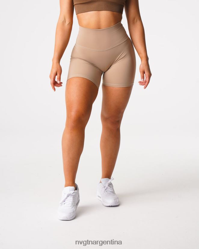 NVGTN pantalones cortos característicos 2.0 aptitud física latté mujer 02B4LN457