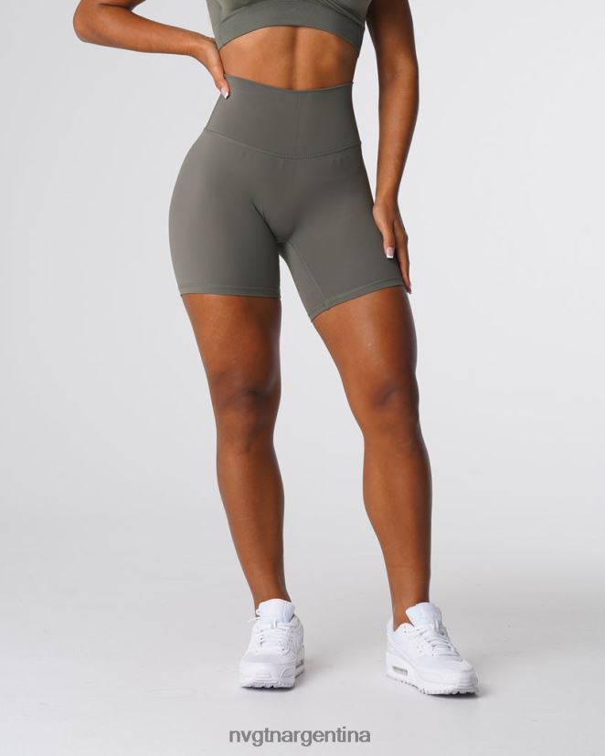 NVGTN pantalones cortos característicos 2.0 aptitud física verde caqui mujer 02B4LN458