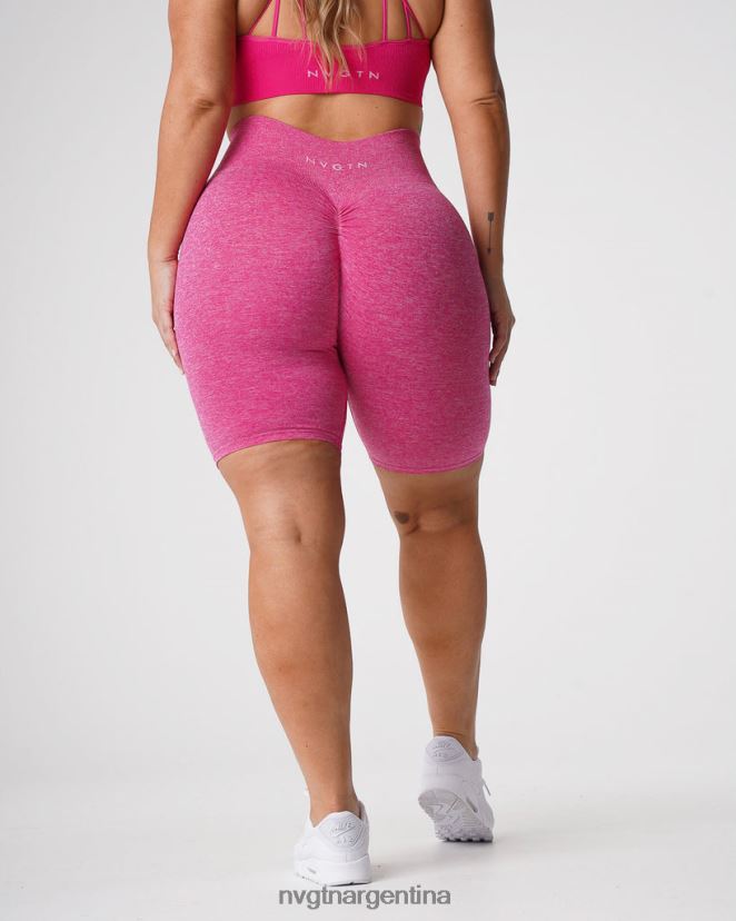 NVGTN pantalones cortos sin costuras aptitud física fucsia mujer 02B4LN427