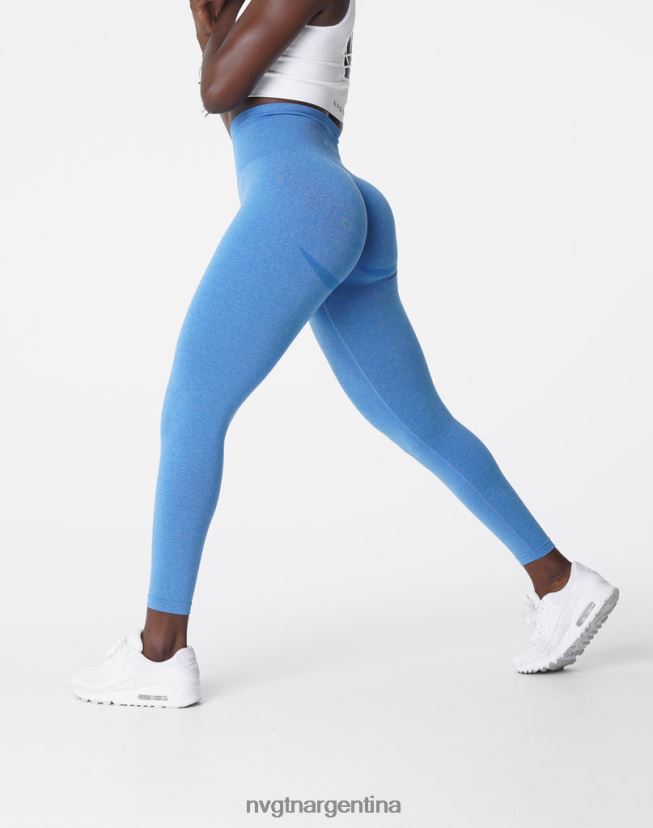 NVGTN leggins curvos sin costuras aptitud física océano azul mujer 02B4LN624