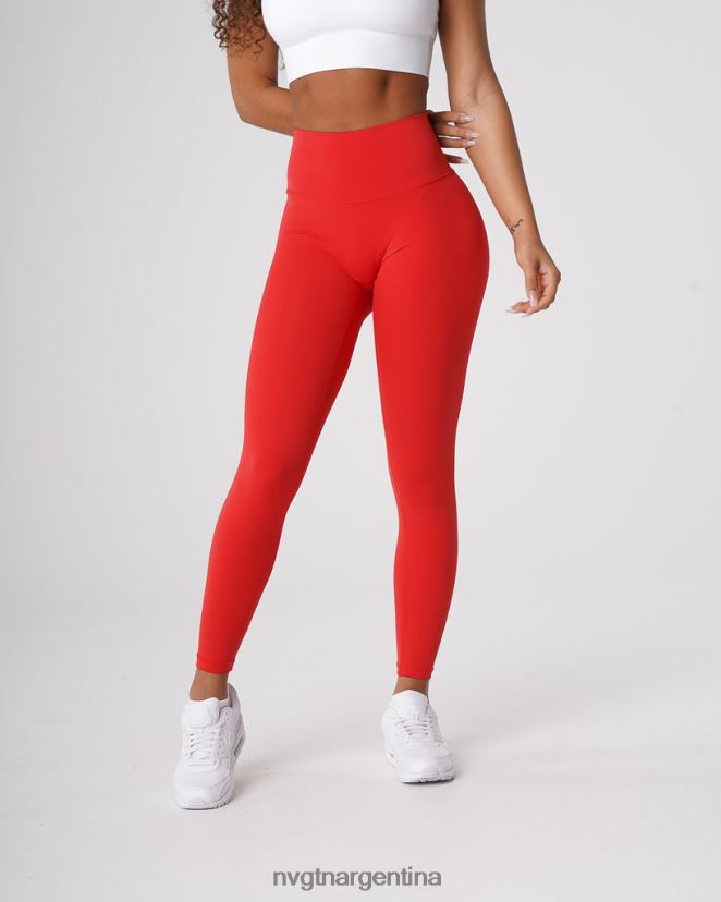 NVGTN leggins distintivos 2.0 aptitud física escarlata mujer 02B4LN652
