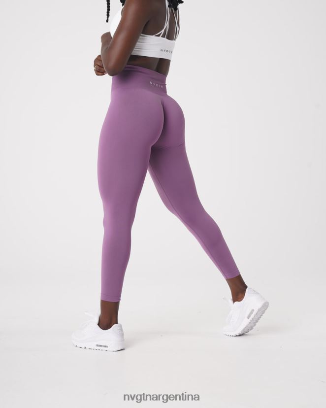 NVGTN leggins lisos sin costuras aptitud física orquídea mujer 02B4LN577