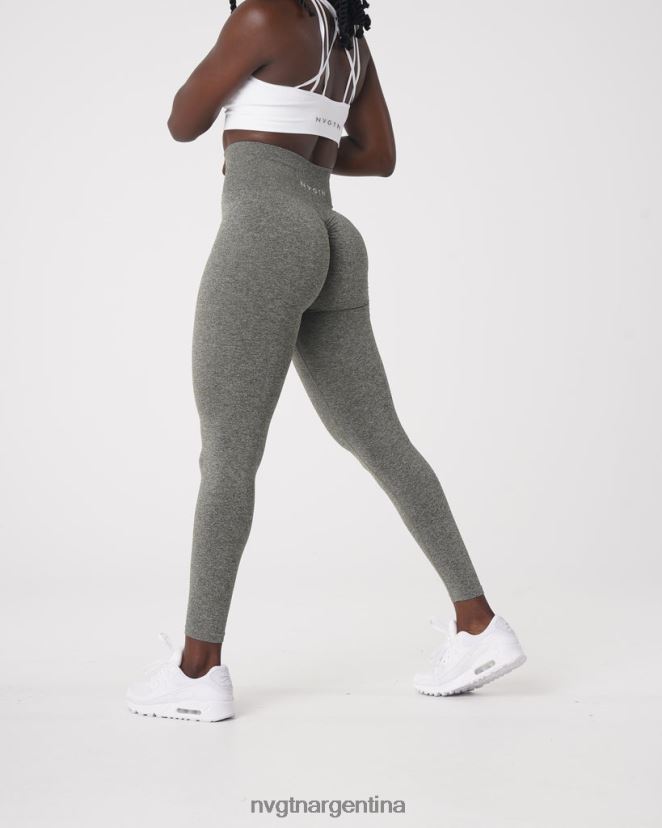 NVGTN leggins sin costuras aptitud física verde caqui mujer 02B4LN561