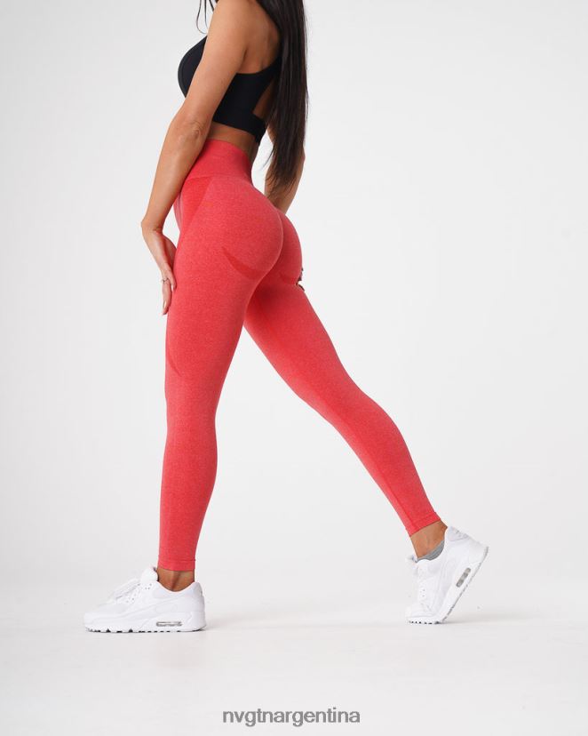NVGTN leggins sin costuras con contorno aptitud física caramelo de manzana mujer 02B4LN514