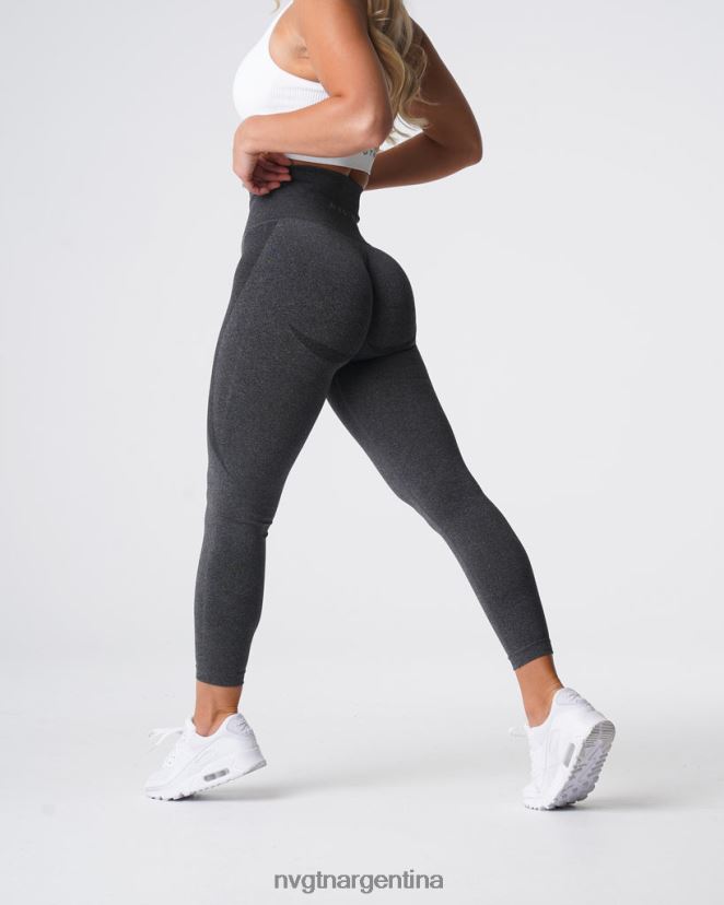 NVGTN leggins sin costuras con contorno aptitud física negro moteado mujer 02B4LN507