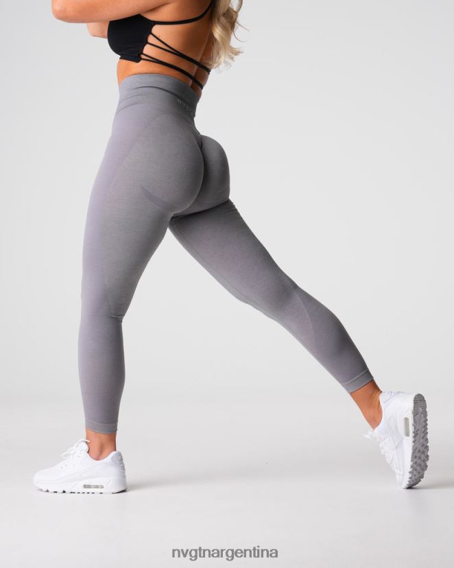 NVGTN leggins sin costuras contorno 2.0 aptitud física gris mujer 02B4LN488