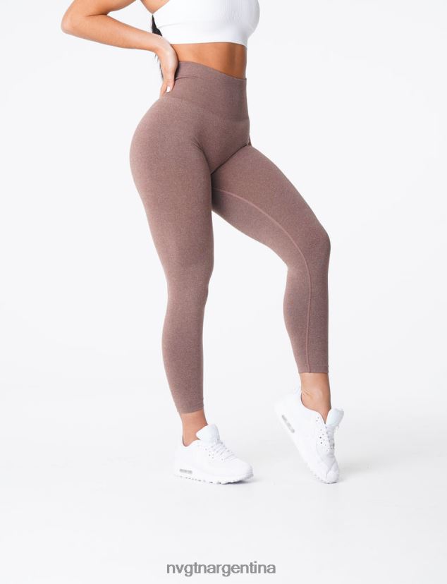 NVGTN nv leggins sin costuras aptitud física cacao mujer 02B4LN583