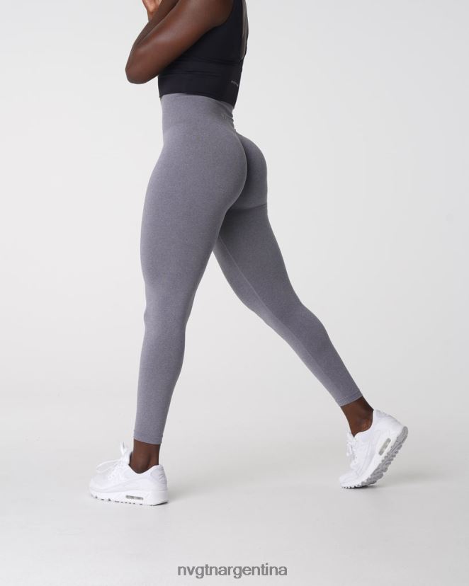 NVGTN nv leggins sin costuras aptitud física gris mujer 02B4LN579