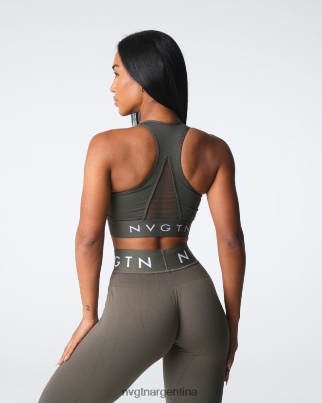 NVGTN sujetador deportivo sin costuras Legacy aptitud física aceituna mujer 02B4LN23