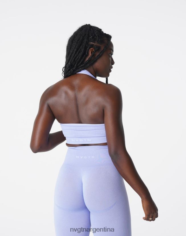 NVGTN sujetador halter sin costuras de canalé ilimitado aptitud física bígaro mujer 02B4LN204