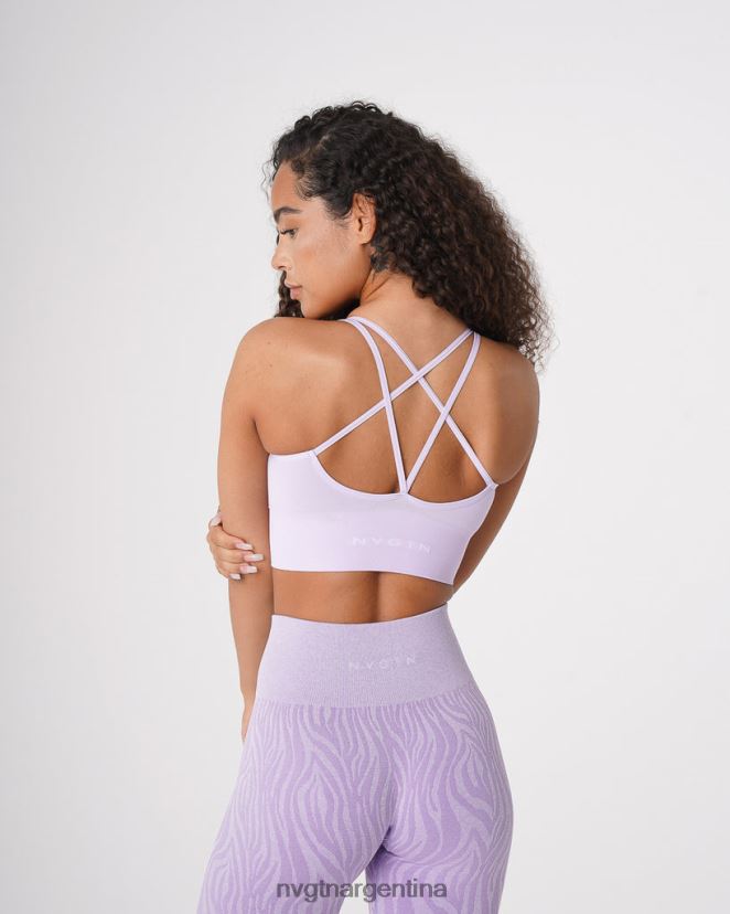 NVGTN sujetador sin costuras florecer aptitud física lavanda mujer 02B4LN59