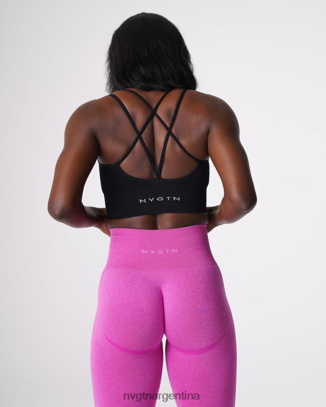 NVGTN sujetador sin costuras florecer aptitud física negro mujer 02B4LN162