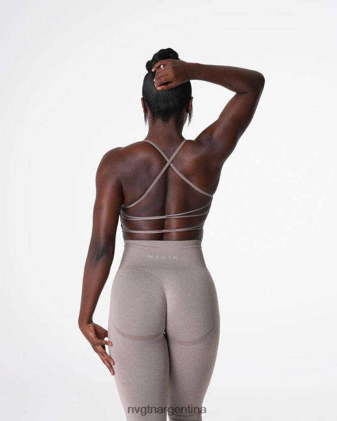 NVGTN sujetador sin costuras invencible aptitud física gris pardo mujer 02B4LN27