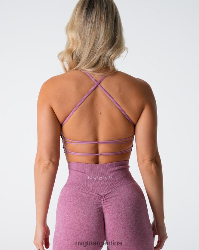 NVGTN sujetador sin costuras invencible aptitud física rosa pastel mujer 02B4LN123