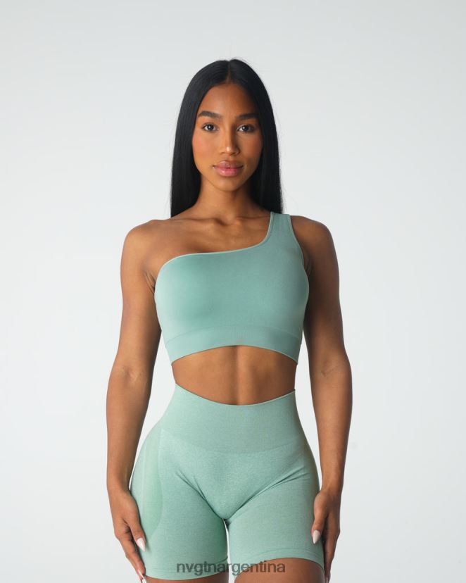 NVGTN sujetador sin costuras pasión aptitud física verde salvia mujer 02B4LN37