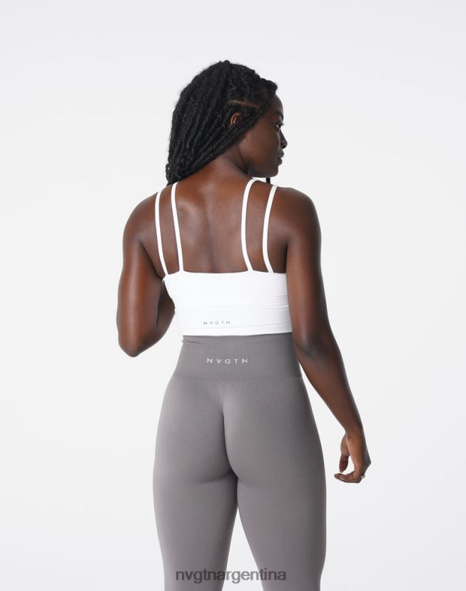 NVGTN top sujetador aplomo aptitud física blanco mujer 02B4LN106