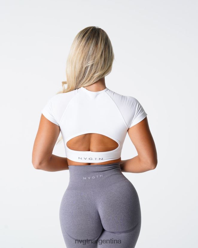 NVGTN top tipo sujetador sin costuras vórtex aptitud física blanco mujer 02B4LN72